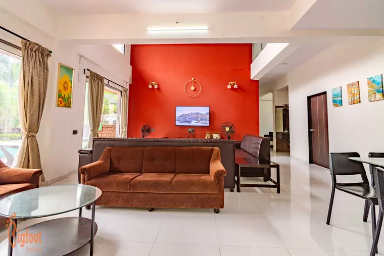 Living hall seating at Hideaway Villa